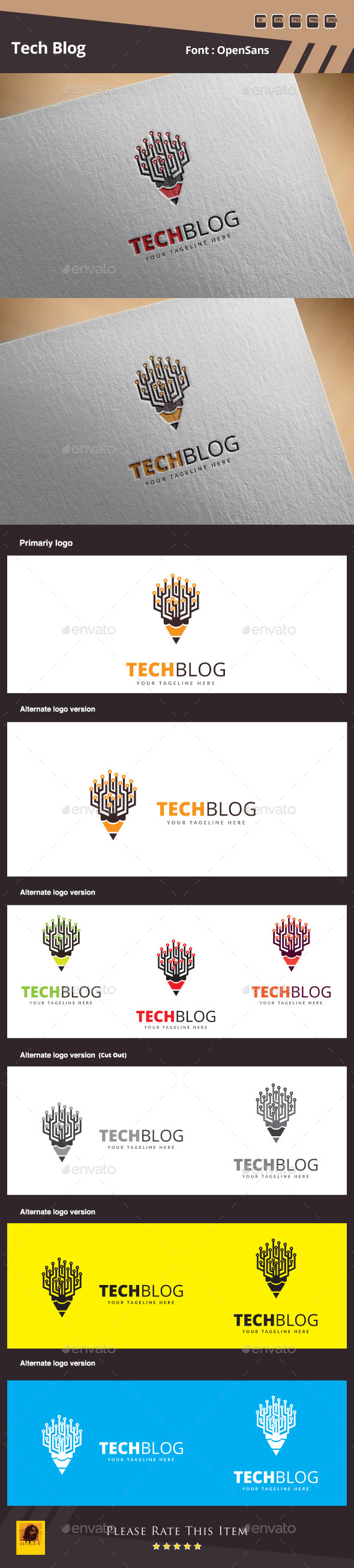 GraphicRiver Tech Blog Logo Template 10945330 GraphicRiver Tech Blog Logo Template 10945330
