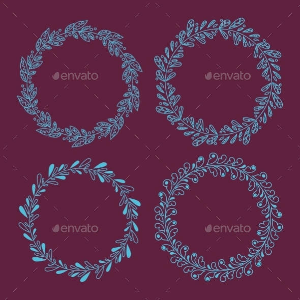 GraphicRiver Wreaths 10945350 GraphicRiver Wreaths 10945350