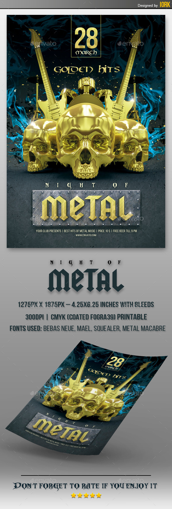 GraphicRiver Gold Metal Hits flyer 10947216 GraphicRiver Gold Metal Hits flyer 10947216