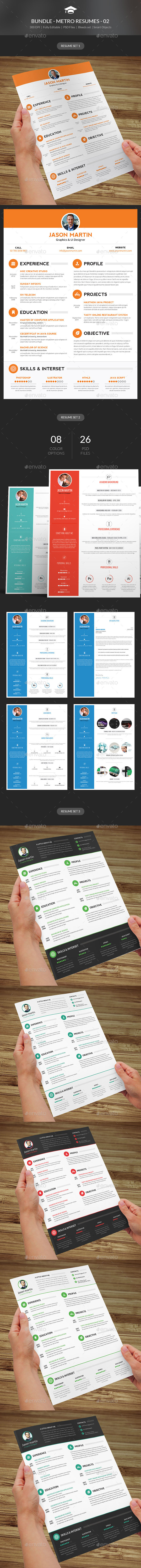 GraphicRiver Bundle Creative & Simple Resumes 02 10947418 GraphicRiver Bundle Creative & Simple Resumes 02 10947418