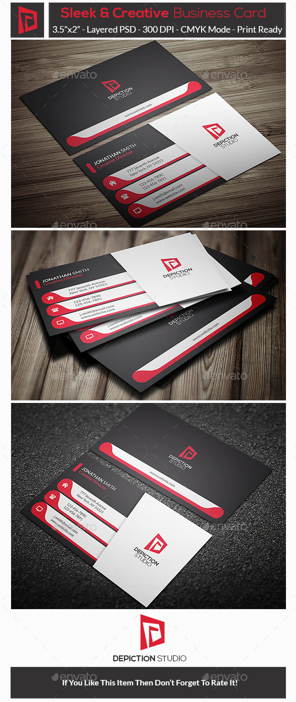 GraphicRiver Sleek & Creative Business Card 10947783 GraphicRiver Sleek & Creative Business Card 10947783
