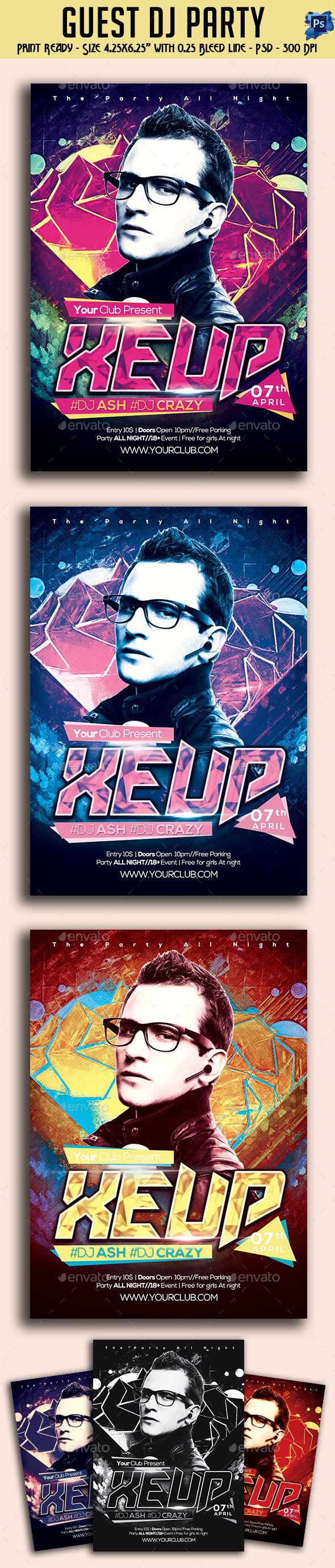 GraphicRiver Guest Dj Party Flyer 10947876 GraphicRiver Guest Dj Party Flyer 10947876