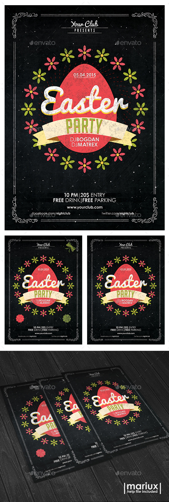 GraphicRiver Easter Party Flyer Poster 10948419 GraphicRiver Easter Party Flyer Poster 10948419