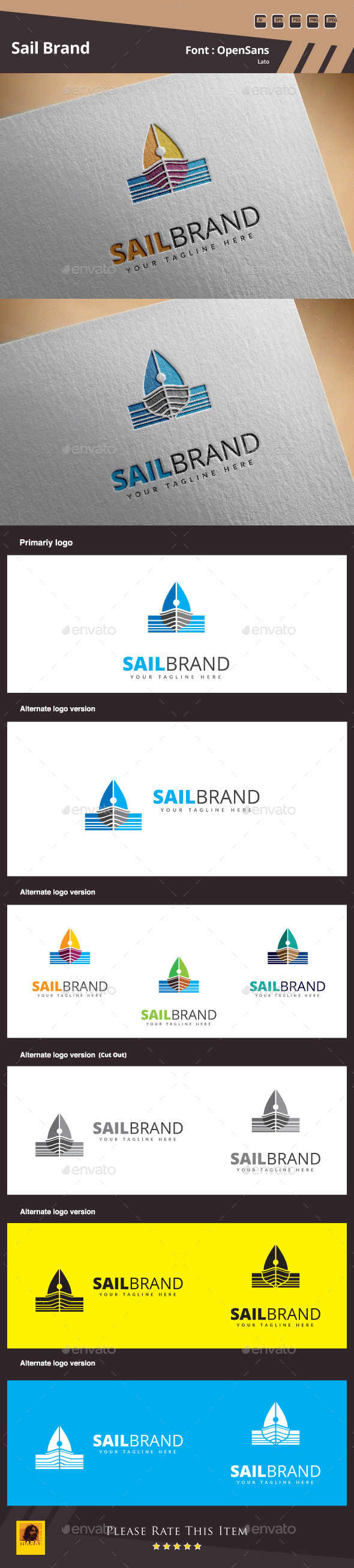 GraphicRiver Sail Brand Logo Template 10948748 GraphicRiver Sail Brand Logo Template 10948748