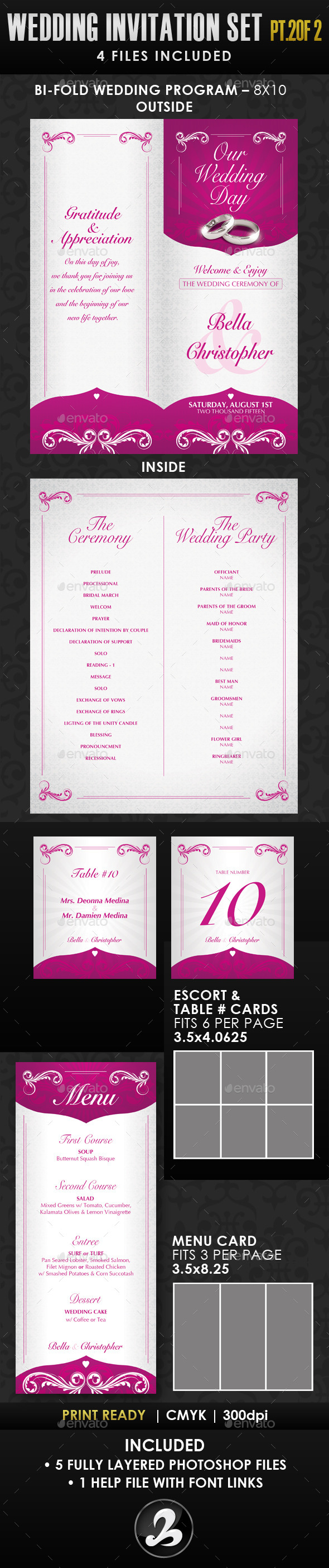 GraphicRiver Wedding Invitation Template Set Vol.1b 10895634 GraphicRiver Wedding Invitation Template Set Vol.1b 10895634