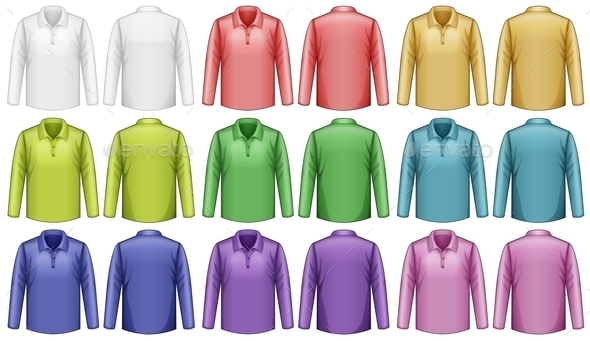 GraphicRiver Long Sleeved Shirts 10950205 GraphicRiver Long Sleeved Shirts 10950205