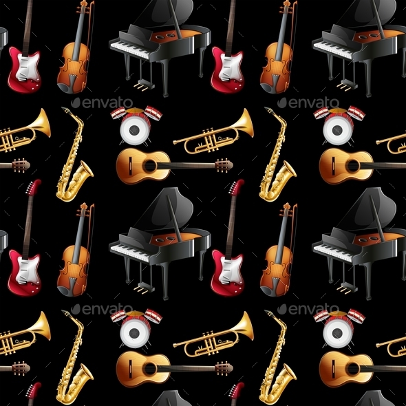 GraphicRiver Seamless Instruments 10950237 GraphicRiver Seamless Instruments 10950237