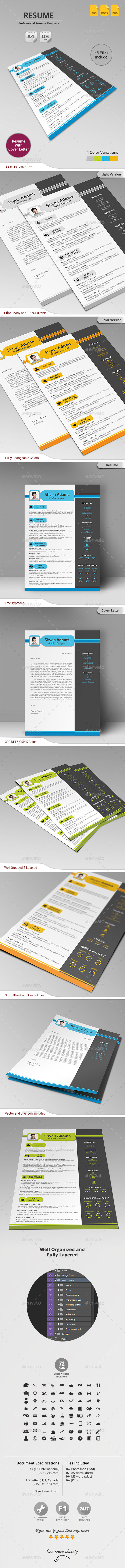 GraphicRiver Resume 10950366 GraphicRiver Resume 10950366