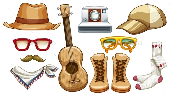 GraphicRiver Hipster Items 10950398 GraphicRiver Hipster Items 10950398