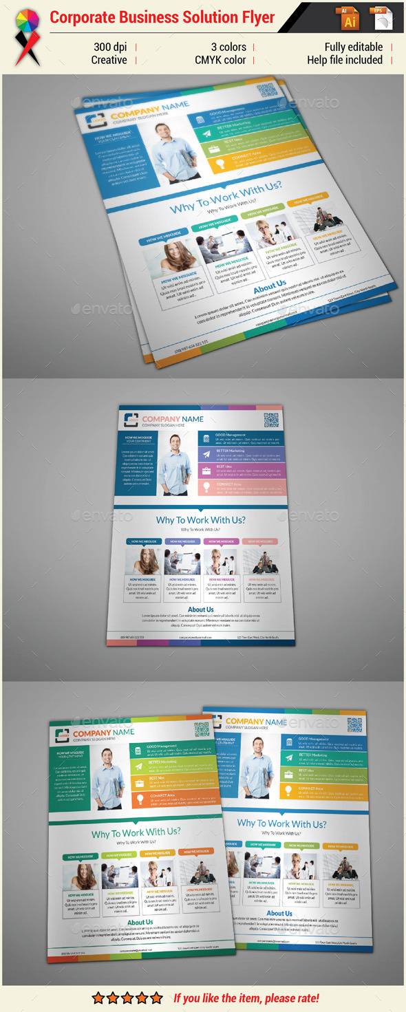 GraphicRiver Corporate Infographic Business Solution Flyer 10950450 GraphicRiver Corporate Infographic Business Solution Flyer 10950450