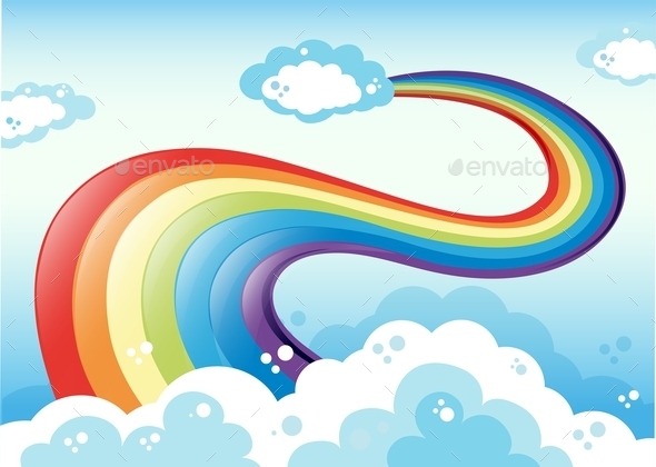 GraphicRiver Rainbow and Sky 10950609 GraphicRiver Rainbow and Sky 10950609