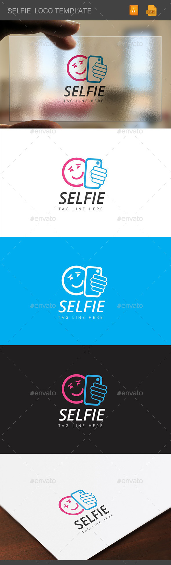 GraphicRiver Selfie Logo 10950637 GraphicRiver Selfie Logo 10950637
