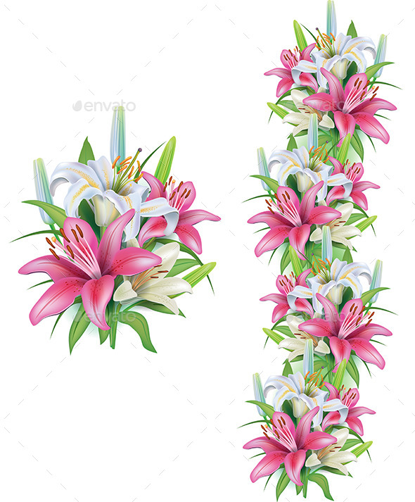 Garlands of Lilies (Flowers & Plants)