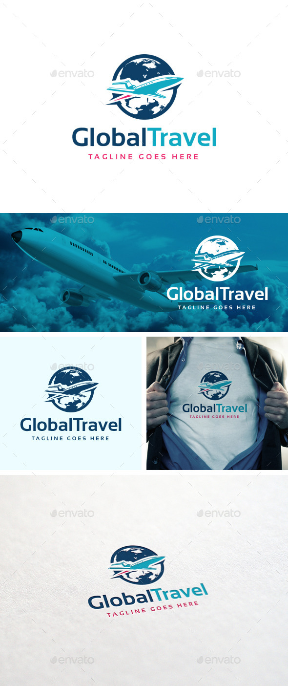 GraphicRiver Global Travel Logo Template 10951402 GraphicRiver Global Travel Logo Template 10951402