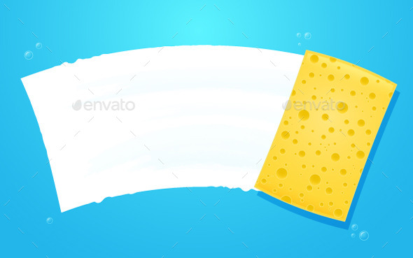 GraphicRiver Cleaning Sponge 10953623 GraphicRiver Cleaning Sponge 10953623
