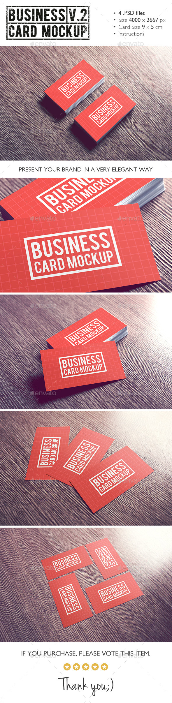 GraphicRiver Business Card Mockup v.2 10898821 GraphicRiver Business Card Mockup v.2 10898821