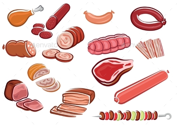 GraphicRiver Meat Products 10954354 GraphicRiver Meat Products 10954354