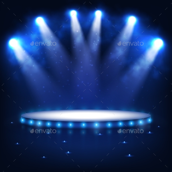GraphicRiver Illuminated Podium for Presentation in the Dark 10954365 GraphicRiver Illuminated Podium for Presentation in the Dark 10954365