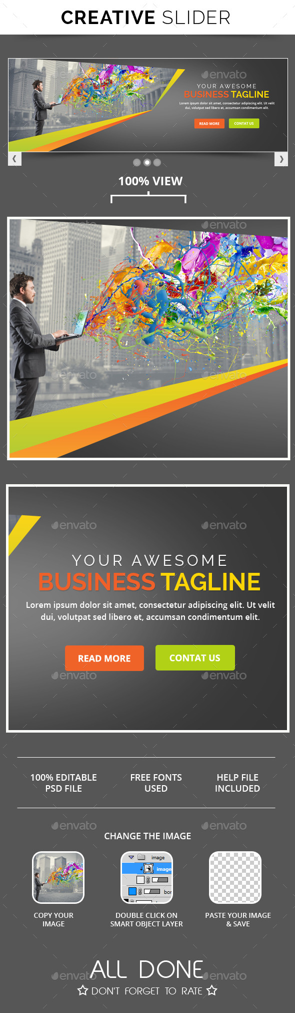 GraphicRiver Creative Agency Slider 10955113 GraphicRiver Creative Agency Slider 10955113