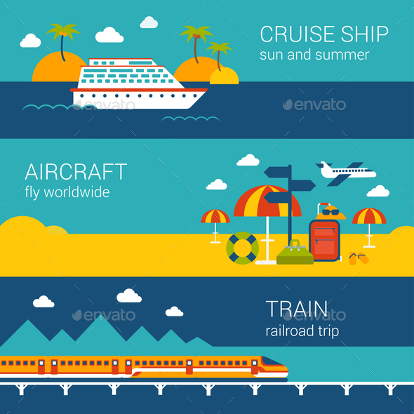 GraphicRiver Travel Banners 10957366 GraphicRiver Travel Banners 10957366