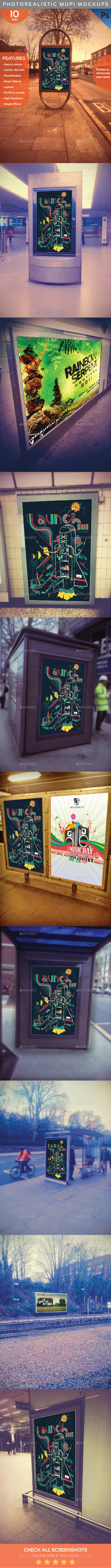 GraphicRiver Photorealistic Mupi Mockup 10957380 GraphicRiver Photorealistic Mupi Mockup 10957380