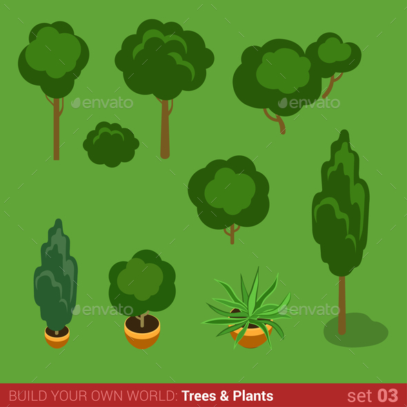 GraphicRiver Trees and Plants 10957392 GraphicRiver Trees and Plants 10957392