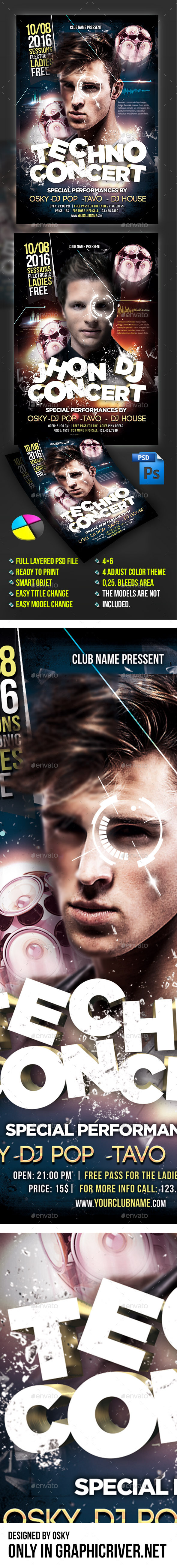 GraphicRiver Techno Concert Dj Party 10957505 GraphicRiver Techno Concert Dj Party 10957505