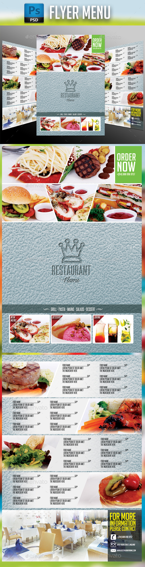 Restaurant Menu #3 (Food Menus)