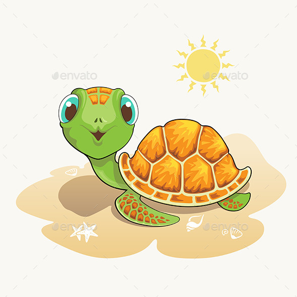 GraphicRiver Turtle Cartoon 10958680 GraphicRiver Turtle Cartoon 10958680