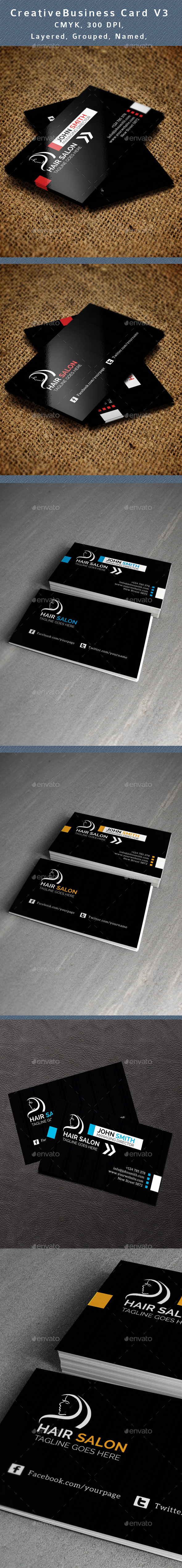 Hair Salon Business Card V3 (Creative)