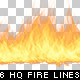 6 High Quality Hi-Res & Isolated CGI Fire Lines