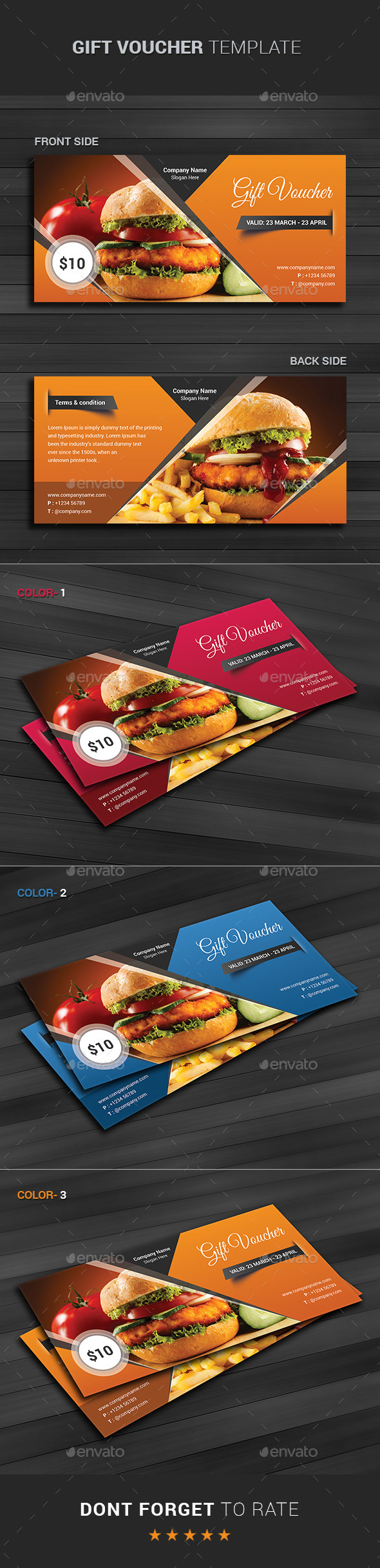 GraphicRiver Modern Gift Card Certificate 10881009 GraphicRiver Modern Gift Card Certificate 10881009