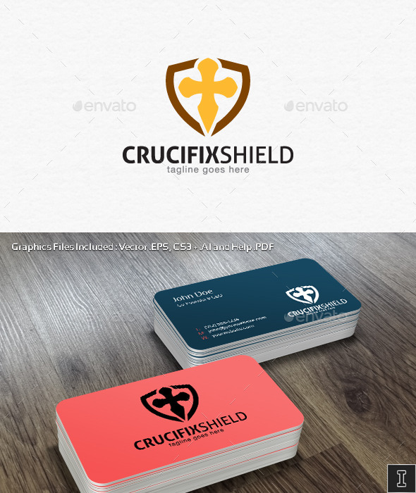 GraphicRiver Crucifix Shield Logo Template 10898561 GraphicRiver Crucifix Shield Logo Template 10898561