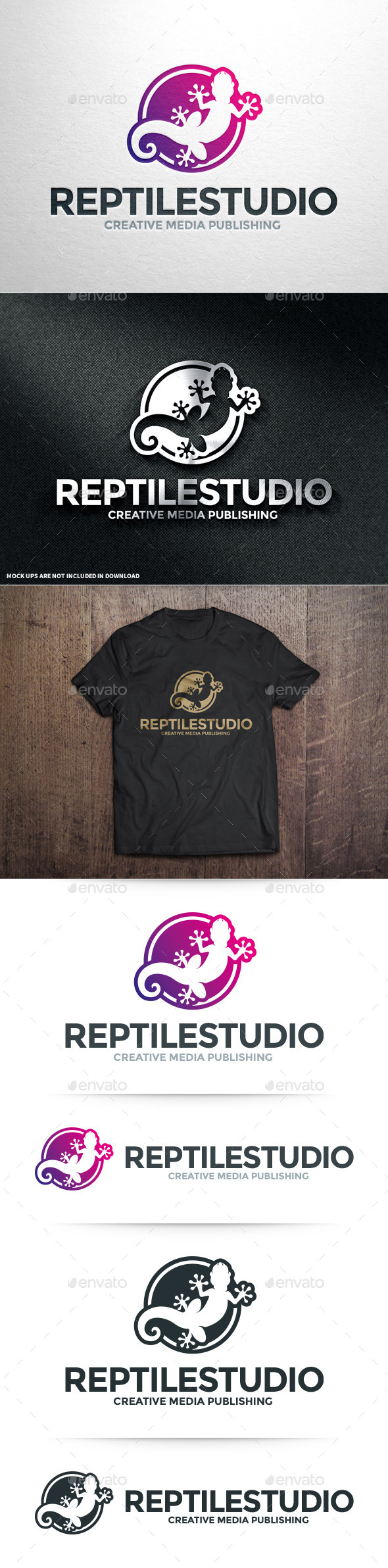 GraphicRiver Reptile Studio Logo Template 10961646 GraphicRiver Reptile Studio Logo Template 10961646
