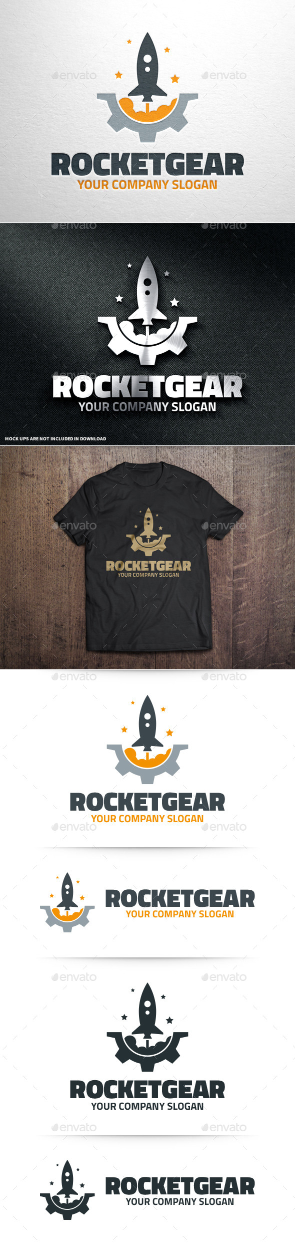 GraphicRiver Rocket Gear Logo Template 10962003 GraphicRiver Rocket Gear Logo Template 10962003
