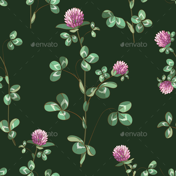 GraphicRiver Clover Flowers Pattern 10962164 GraphicRiver Clover Flowers Pattern 10962164