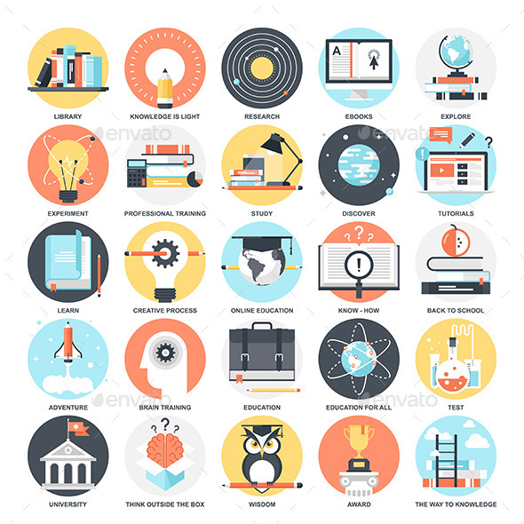 GraphicRiver Education Icons 10962468 GraphicRiver Education Icons 10962468