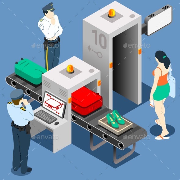 GraphicRiver Isometric Security Checkpoint Machine 10962838 GraphicRiver Isometric Security Checkpoint Machine 10962838