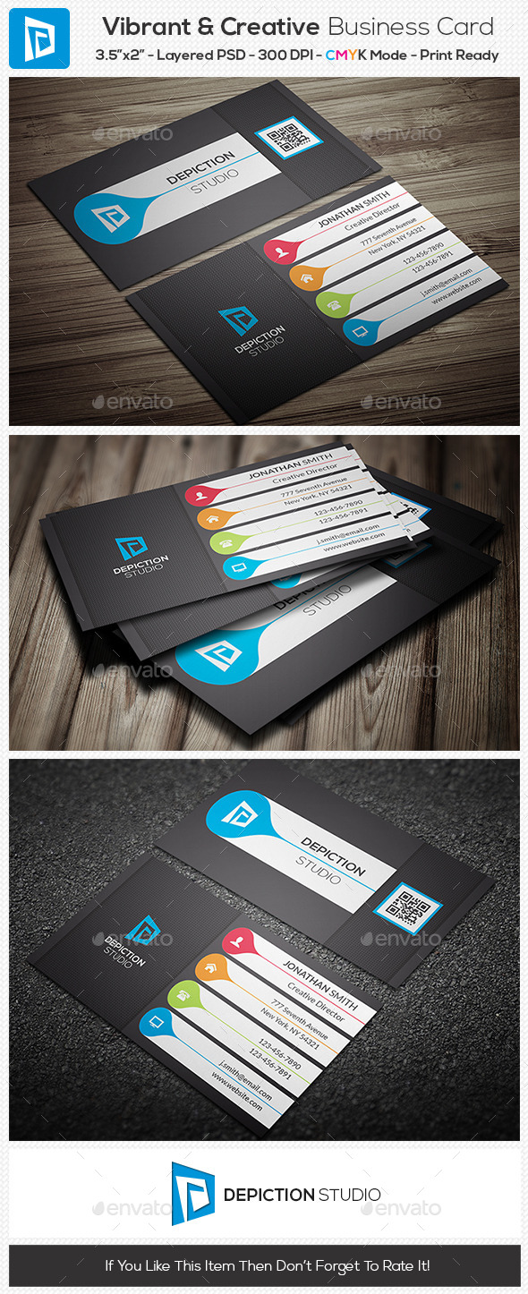 Vibrant & Creative Business Card (Creative)