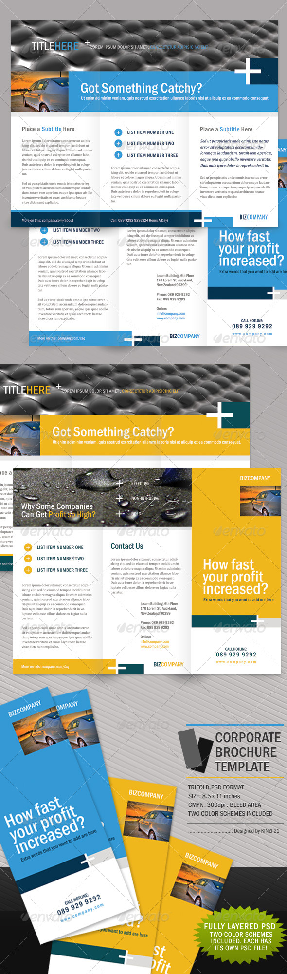 Clean Corporate Brochure Trifold Clean Corporate Brochure Trifold