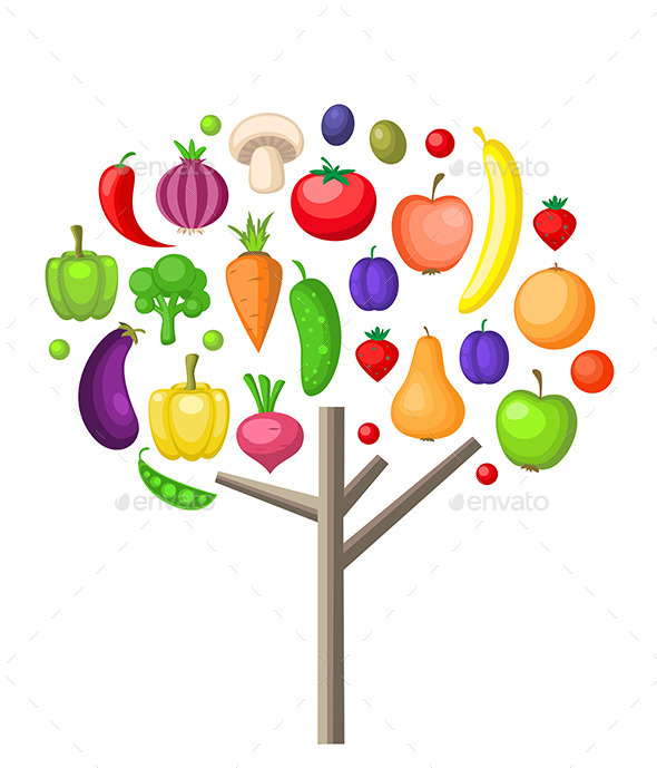 Fruits and Vegetable Tree