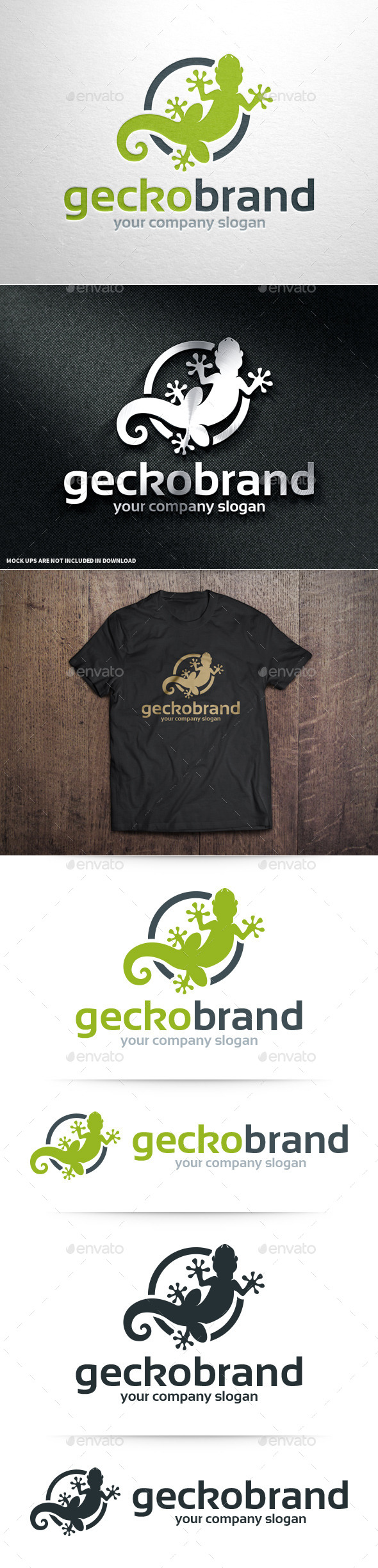 GraphicRiver Gecko Brand Logo Template 10963637 GraphicRiver Gecko Brand Logo Template 10963637