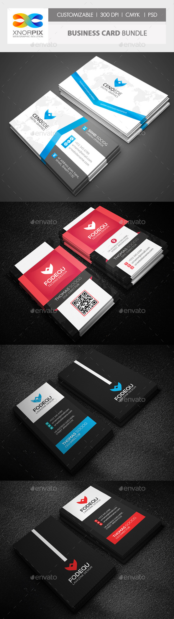 Business Card Bundle 3 in 1-Vol 49 (Corporate)