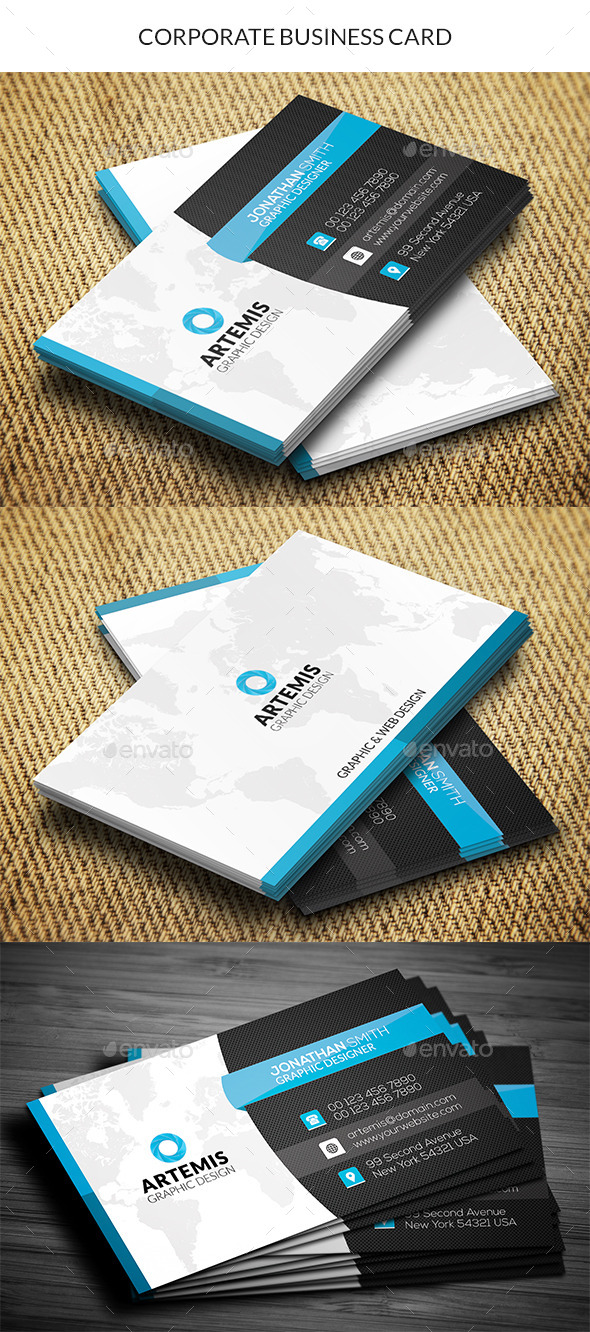 GraphicRiver Corporate Business Card 10964086 GraphicRiver Corporate Business Card 10964086