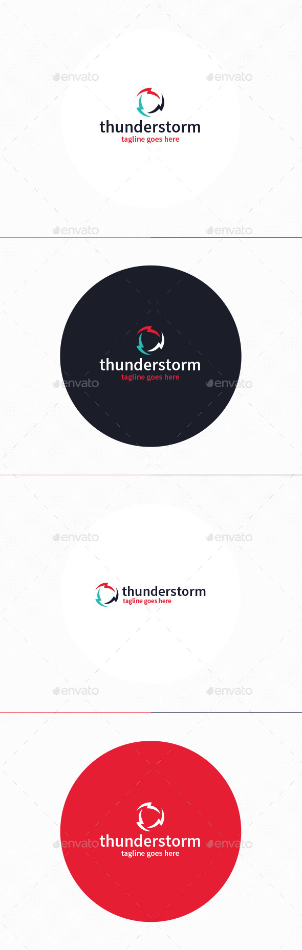 GraphicRiver Thunderstorm Logo 10965230 GraphicRiver Thunderstorm Logo 10965230