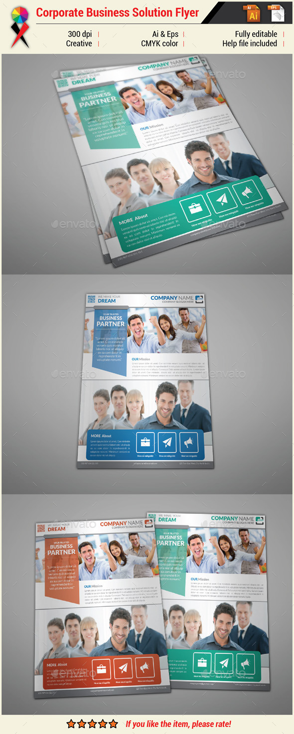 Corporate Business Flyer Print Template (Corporate)