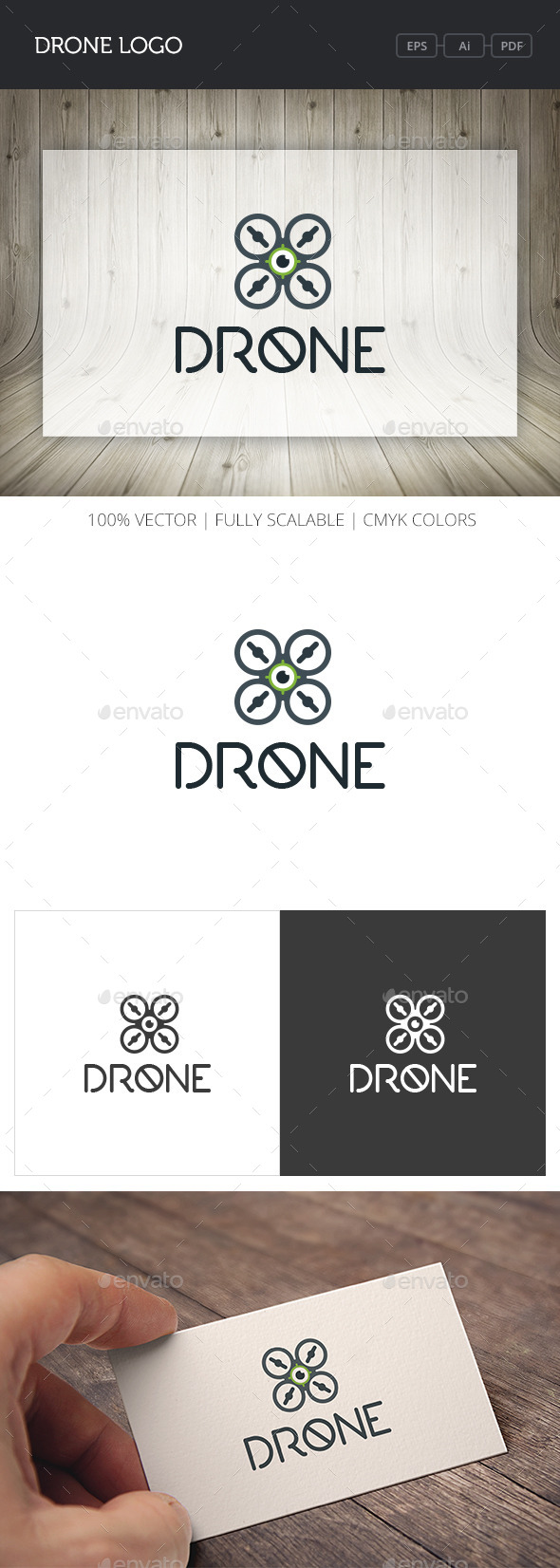GraphicRiver Drone Logo 10966042 GraphicRiver Drone Logo 10966042