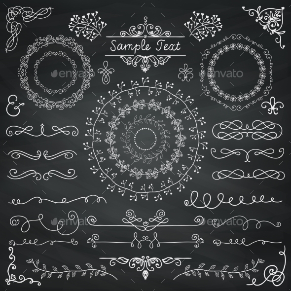 GraphicRiver Chalk Doodle Design Elements 10966054 GraphicRiver Chalk Doodle Design Elements 10966054