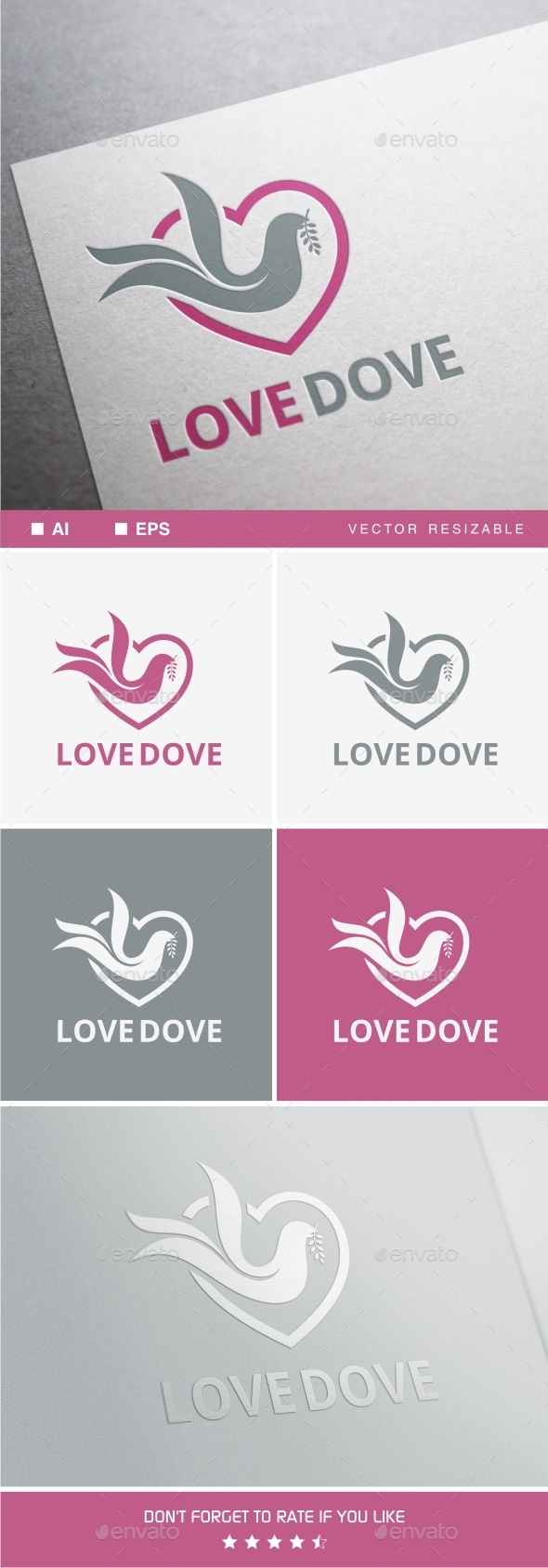 GraphicRiver Love Dove 10966149 GraphicRiver Love Dove 10966149