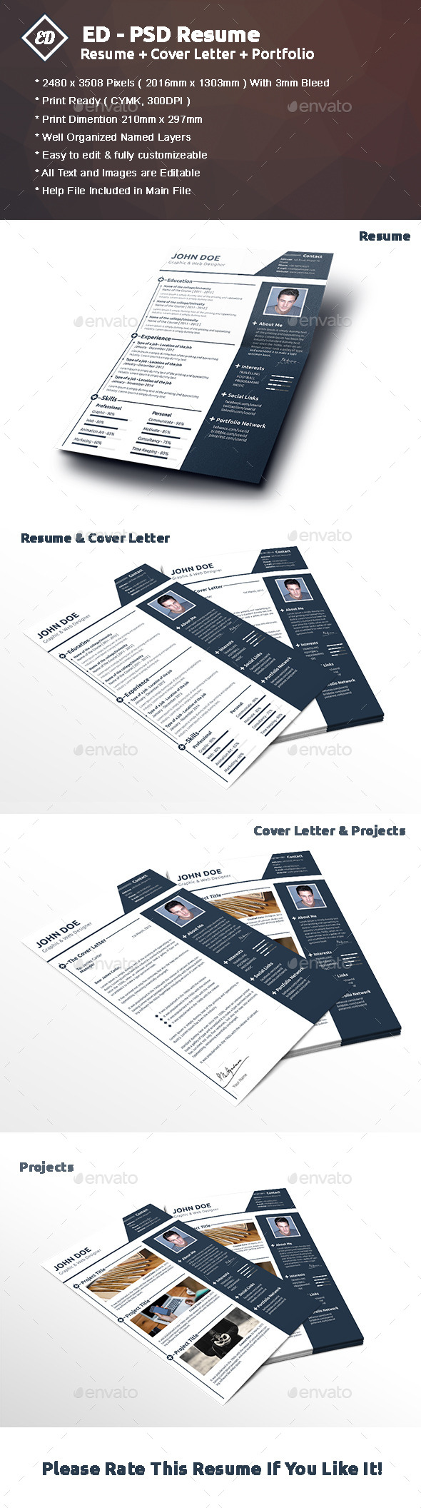 ED - PSD Resume Template (Resumes)